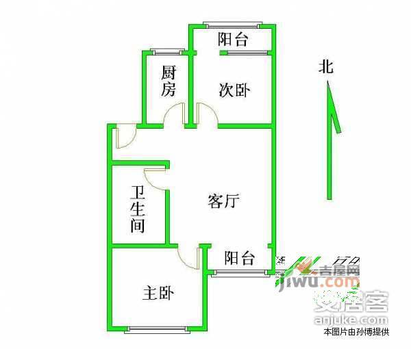 龙泽苑西区2室1厅1卫190㎡户型图