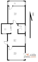 皂君东里2室1厅1卫350㎡户型图