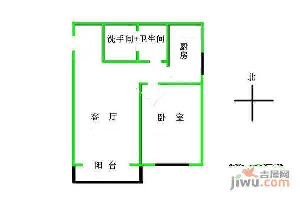 晨光家园1室1厅1卫86㎡户型图