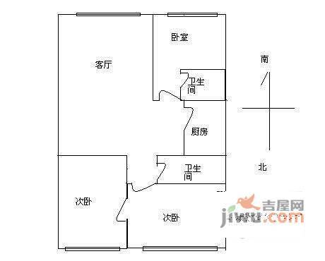 阳光丽景3室1厅2卫138㎡户型图