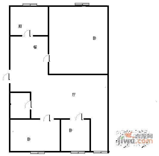 云趣园2室1厅1卫户型图