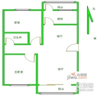 云趣园2室2厅2卫107㎡户型图