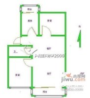 云趣园2室2厅1卫107㎡户型图