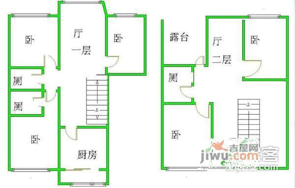 云趣园4室2厅2卫258㎡户型图