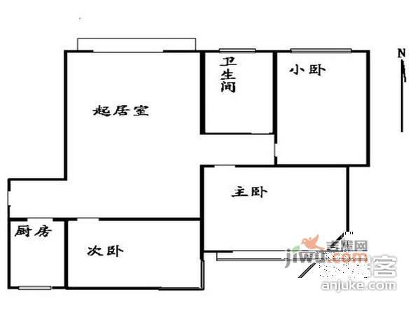 国瑞城1室1厅1卫200㎡户型图