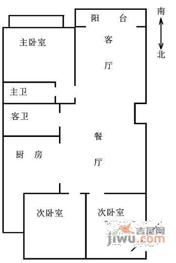 国瑞城3室2厅2卫264㎡户型图