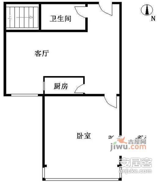 国瑞城1室1厅1卫200㎡户型图