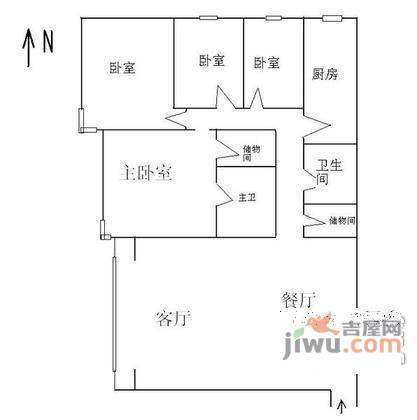 欧陆经典4室2厅2卫248㎡户型图