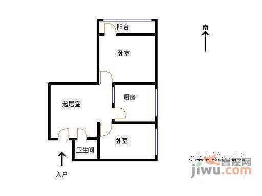 天伦锦城3室1厅1卫133㎡户型图