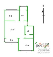 龙华园2室2厅1卫89㎡户型图