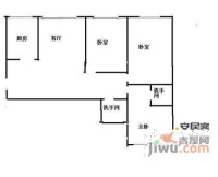 望京西园三区3室1厅2卫户型图