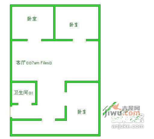 望京西园三区3室2厅2卫186㎡户型图