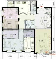 荣尊堡国际俱乐部公寓3室2厅3卫231㎡户型图