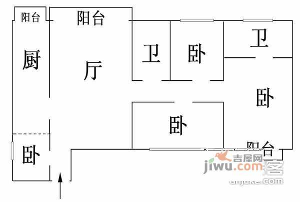 天通苑西三区4室2厅2卫287㎡户型图