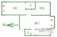 润枫水尚2室1厅2卫122㎡户型图