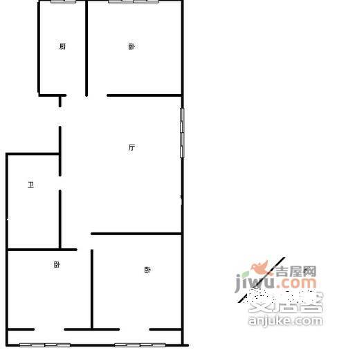 万泉新新家园3室1厅1卫143㎡户型图