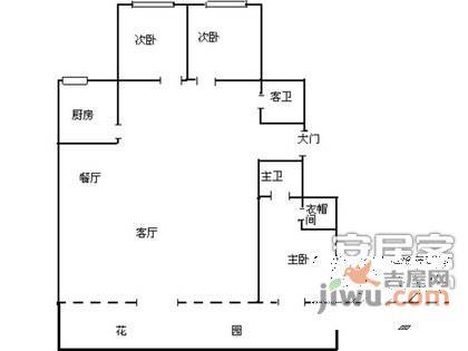 万泉新新家园3室2厅2卫1137㎡户型图