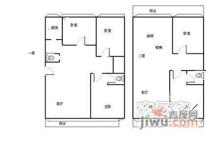 万泉新新家园4室3厅4卫249㎡户型图