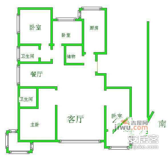 远洋山水4室2厅2卫355㎡户型图