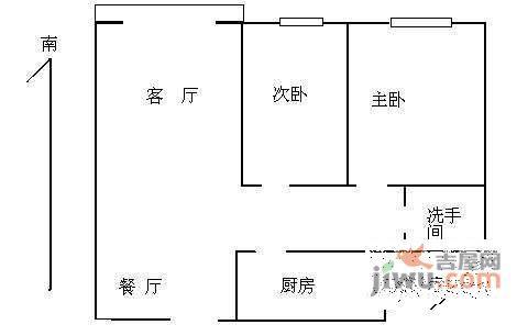 远洋山水2室1厅1卫149㎡户型图