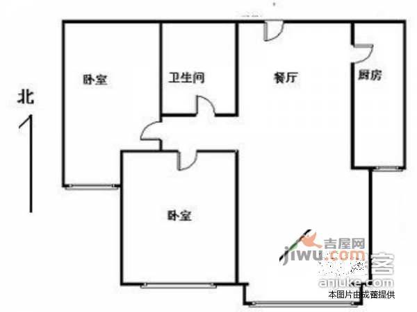 远洋山水2室1厅1卫149㎡户型图