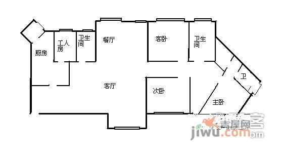 宝星国际4室2厅2卫260㎡户型图