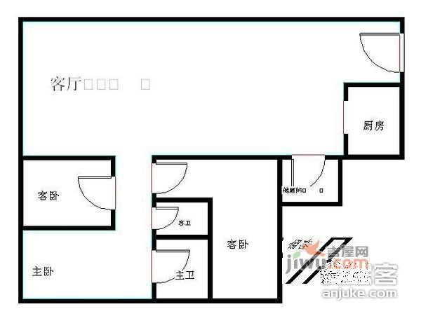 远洋天地3室2厅2卫144㎡户型图