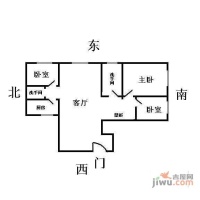 紫金长安3室1厅2卫户型图