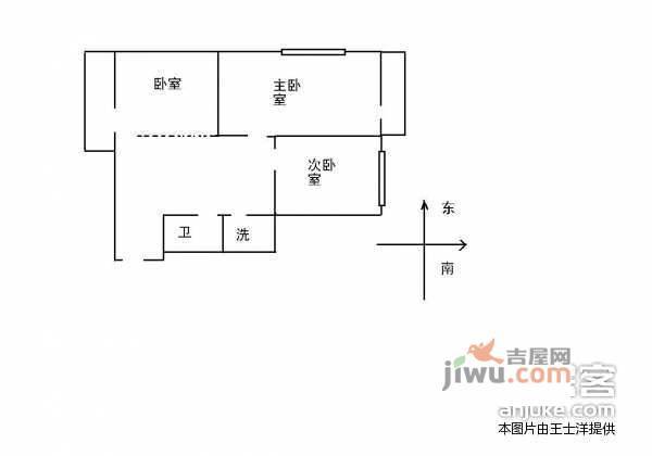 宝盛里1室1厅1卫69㎡户型图