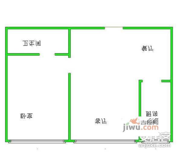 UHN国际村1室1厅1卫678㎡户型图