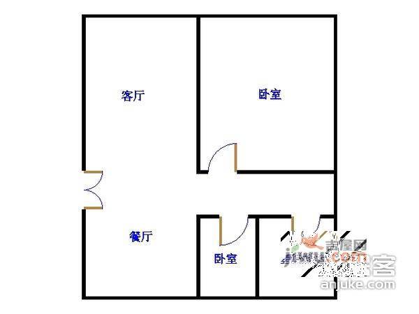 新城国际公寓二期雯园3室2厅2卫195㎡户型图