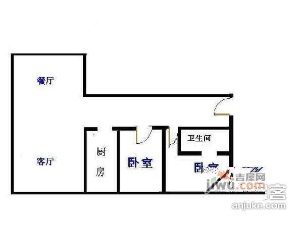 新城国际公寓二期雯园2室2厅2卫139㎡户型图