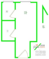 新景家园北区1室0厅1卫42㎡户型图