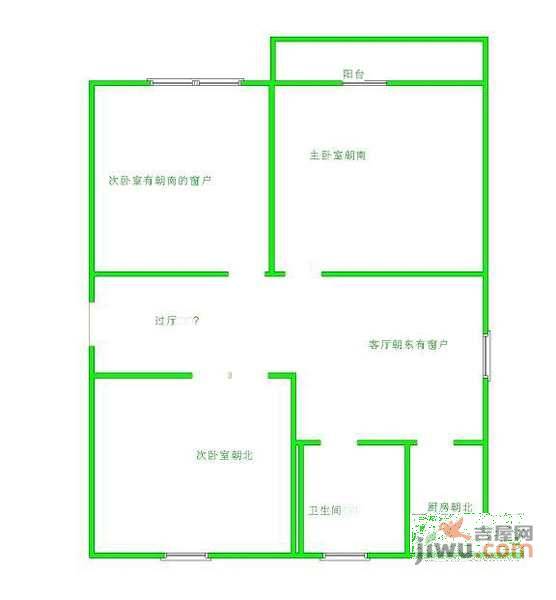 牡丹园东里3室1厅1卫151㎡户型图