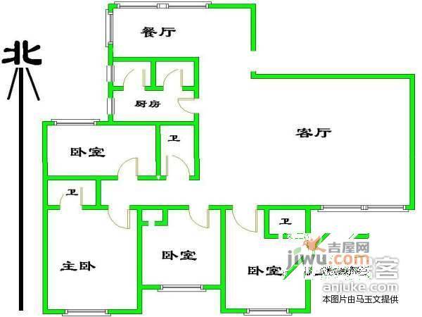 嘉铭桐城A区4室2厅3卫217㎡户型图