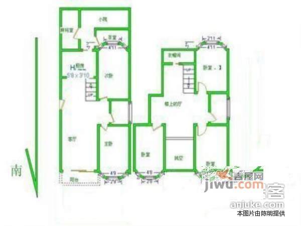 美然绿色家园6室2厅3卫241㎡户型图