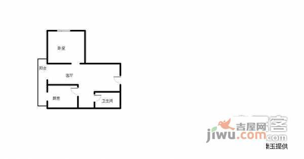 新通国际花园1室1厅1卫75㎡户型图