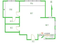 金宸国际公寓2室1厅1卫136㎡户型图