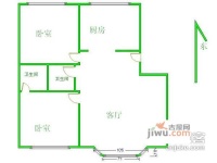 金宸国际公寓2室2厅2卫134㎡户型图