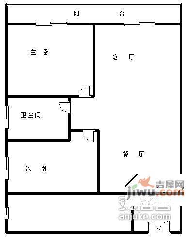 丽华苑2室2厅2卫113㎡户型图