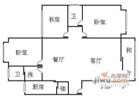 运乔嘉园3室2厅2卫130㎡户型图