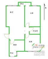 乔庄东区2室1厅1卫96㎡户型图