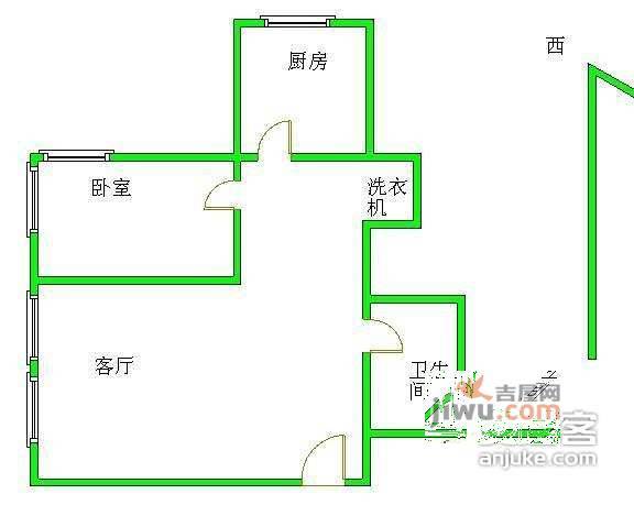 阳光好东东1室1厅1卫68㎡户型图