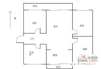 疃里庄园3室1厅1卫105㎡户型图