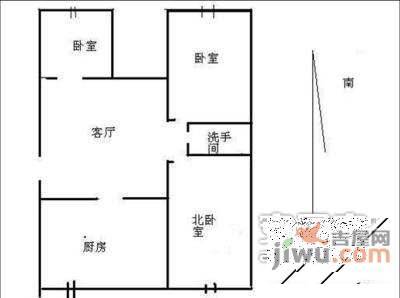 祥和乐园2室1厅1卫98㎡户型图