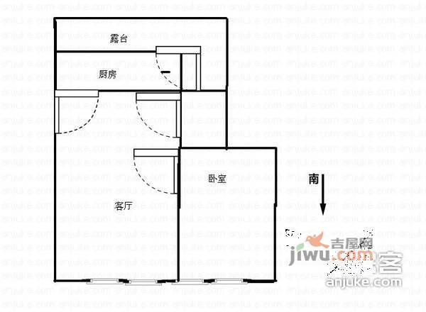 祥和乐园1室1厅1卫72㎡户型图