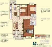 桃花岛3室2厅2卫200㎡户型图