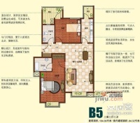 桃花岛2室2厅2卫103㎡户型图