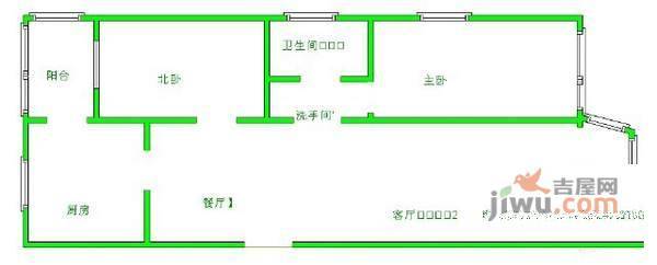 绣江南3室1厅1卫120㎡户型图