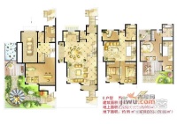 香江花园4室2厅3卫550㎡户型图